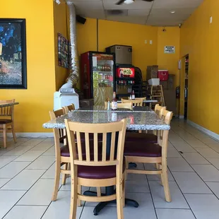 the interior of a restaurant