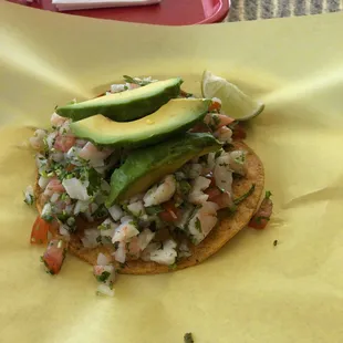 Shrimp Tostada