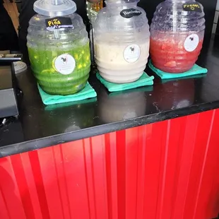 Pineapple, Horchata, Strawberry