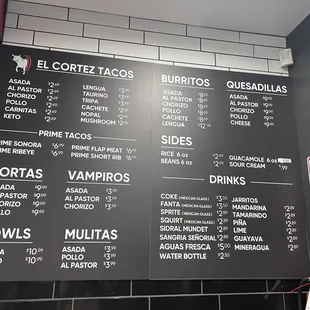 menu, sandwiches
