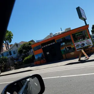 sushi and sashimi, outside