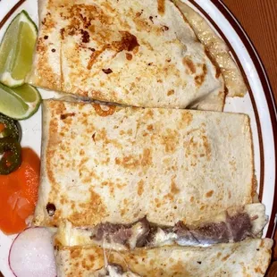Quesadilla de lengua