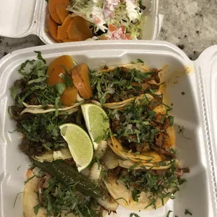 a variety of tacos