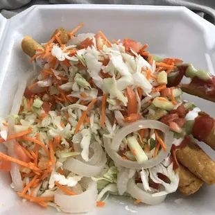 Flautas with cueritos