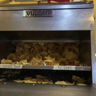 Got chips!! Complimentary.