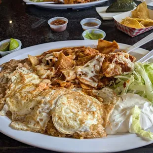 Chilaquiles with eggs