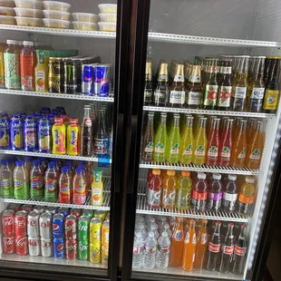 Cold beverages chillin'.