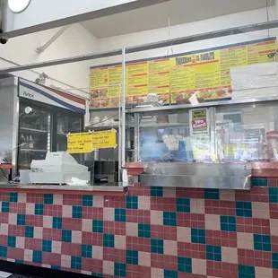 a view of the counter