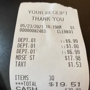 I PAID with cash and was charged for debt . Sketchy to say the least