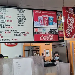 menus and prices