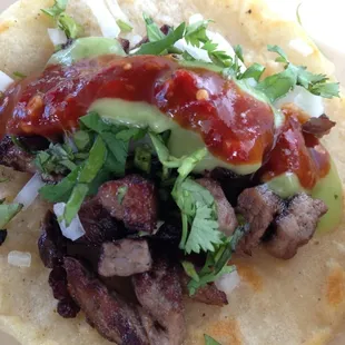 Carne Asada taco...bomb!