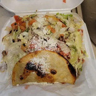 Dec 29th.  3 crispy carne asada tacos