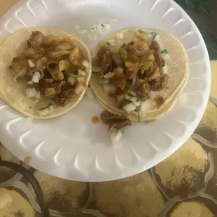 Tripe tacos