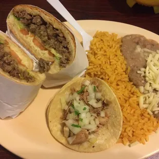 torta &amp; taco combo