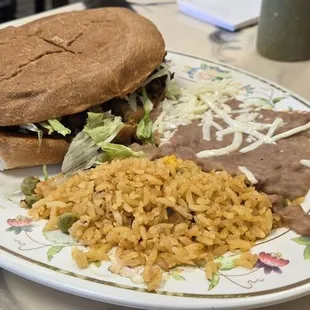 The pastor torta dinner was quite delicious.