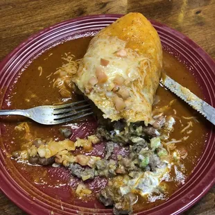 Wet Gallo Burrito, it tastes better than it looks