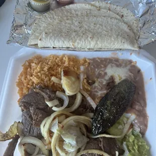 Carne Asada Plate