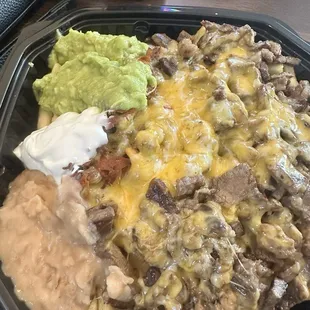 Carne asada fríes