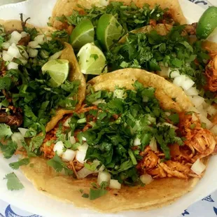 a plate of tacos