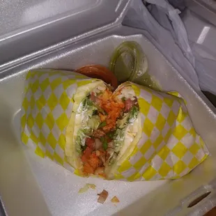 Chicken burrito. $10
