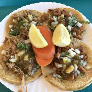 2 chicken 2 carnitas. Sooooo good!