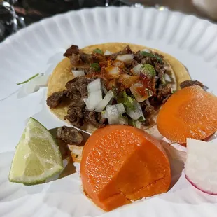 Steak taco