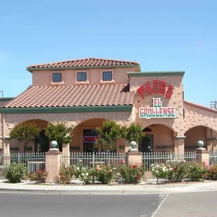 the front of the restaurant