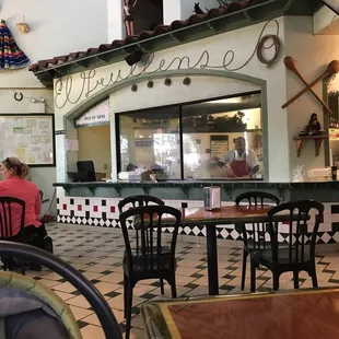 the interior of a restaurant