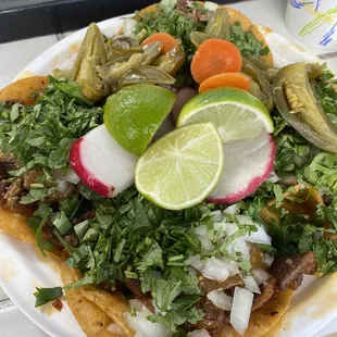 Tripas, Al pastor, cabeza