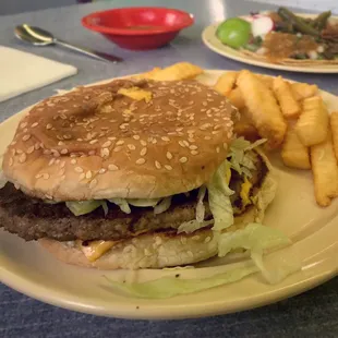 Hamburguesa Con Papas