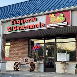 the front of a restaurant
