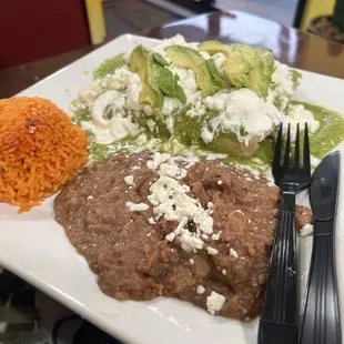 Chicken enchiladas