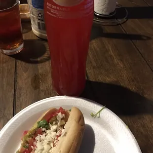 Mexican Hot dogs with 100% Mexican Cheese &amp; Mexican Soda