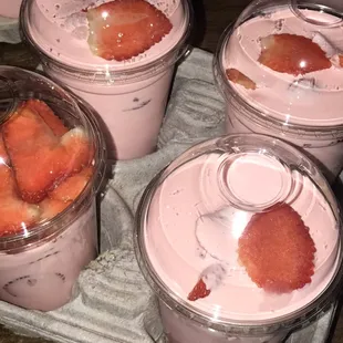 Fresh Strawberries with cream