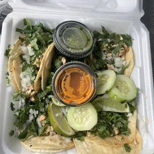 Chicken tacos