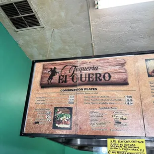 Menus...