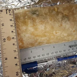 Breakfast burrito is yummy and filling