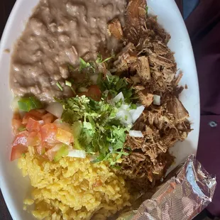 Carnitas plate