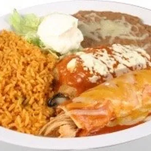 Enchilada&amp;chile relleno