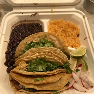 Three taco combo