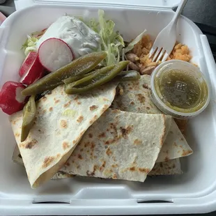 Quesadilla de asada! Steak Quesdailla !