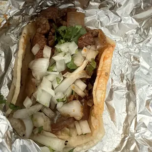 Great carne asada taco