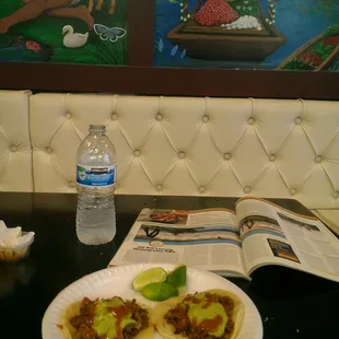 Pastor y asada tacos con guac!