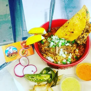 a bowl of mexican food