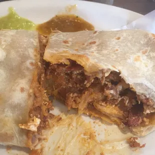Inside of Breakfast Burrito