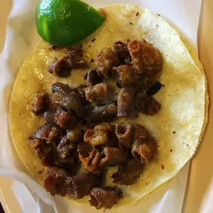 Taco de tripa