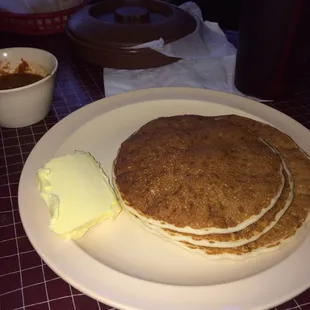 Pancakes with a &quot;pat&quot; of butter