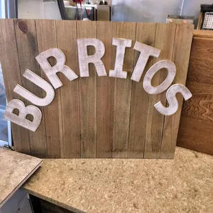 burritos sign