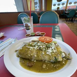 Salsa verde burrito 11.99