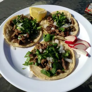 Mini Carne Asada tacos.